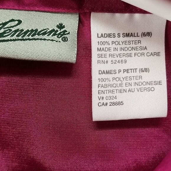Penmans Blouse Womens Size Small Dark Pink Long Sleeve Full Button Front Pockets - Picture 6 of 9